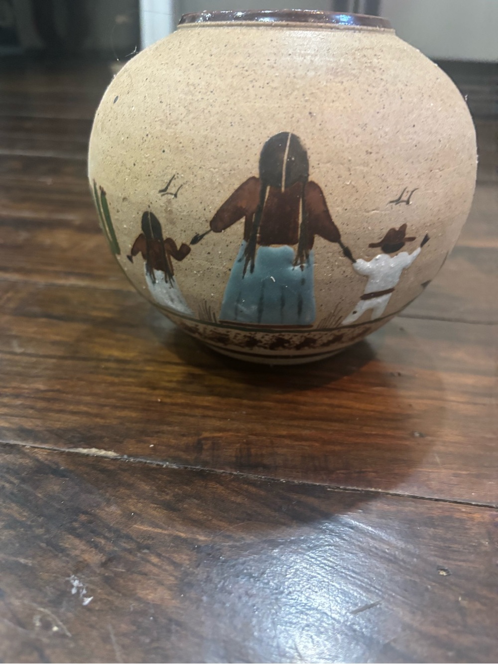 Tonala Hand-Painted Southwestern Terra Cotta Vase